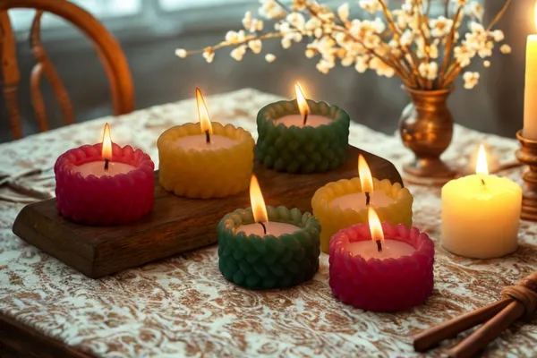 Stone_&_Feather_Scented_Robbed_Candle_Set_of_3,_Burn_time-_5_Hours_Each,_For_home_Decoration,_Diwali,_Christmas