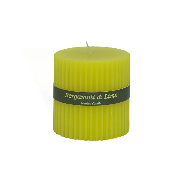 Stone_&_Feather_Bergamot_Lime_Ribbed_Pillar_Candle,_Size-3x3_Inch,_Burn_Time-50-55_Hours_Each,_Suitable_for_Decoration,_Aromatherapy,_Home_Decoration,_and_Party_Decor.