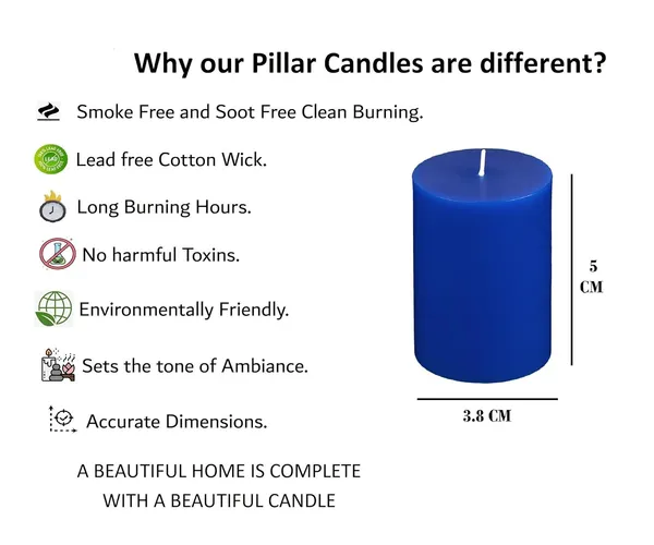 Pack_Of_12_Blue_Unscented_Paraffin_Wax_Cylindrical_Pillar_Candle_|_(8_Hr)_(1.5x2_Inch)
