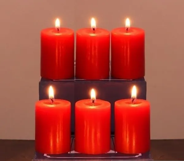Pack_Of_6_Red_Unscented_Paraffin_Wax_Round_Pillar_Candle_|_(8_Hr)_(1.5x2_Inch)