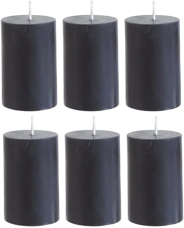 Pack_Of_6_Black_Unscented_Paraffin_Wax_Round_Pillar_Candle
