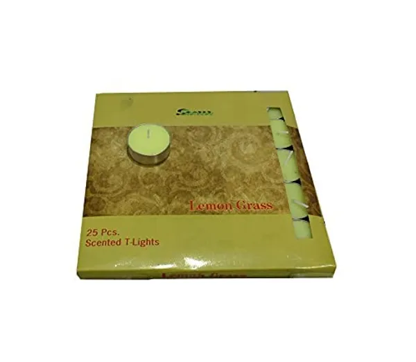 Pack_Of_25_Lemon_Grass_Scented_Paraffin_Wax_Round_Candle_|_(5_Hr)
