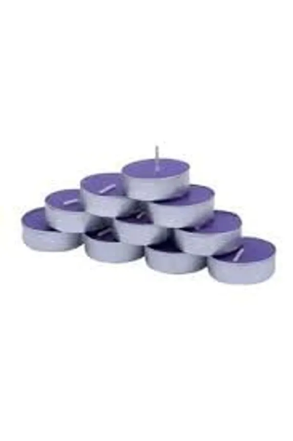Pack_Of_25_Lavender_Scented_Paraffin_Wax_Round_Candle_|_(5_Hr)