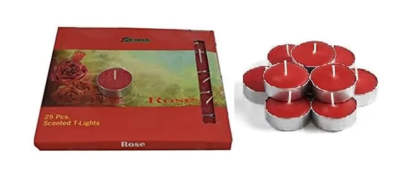 Pack_Of_25_Rose_Scented_Paraffin_Wax_Round_Candle_|_(5_Hr)
