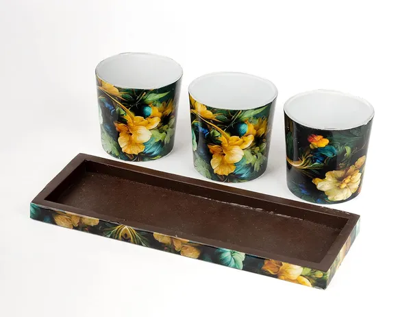 Gold_Wood_&_Glass_Tealight_Candle_Holder_With_Tray_Set
