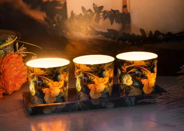 Gold_Wood_&_Glass_Tealight_Candle_Holder_With_Tray_Set