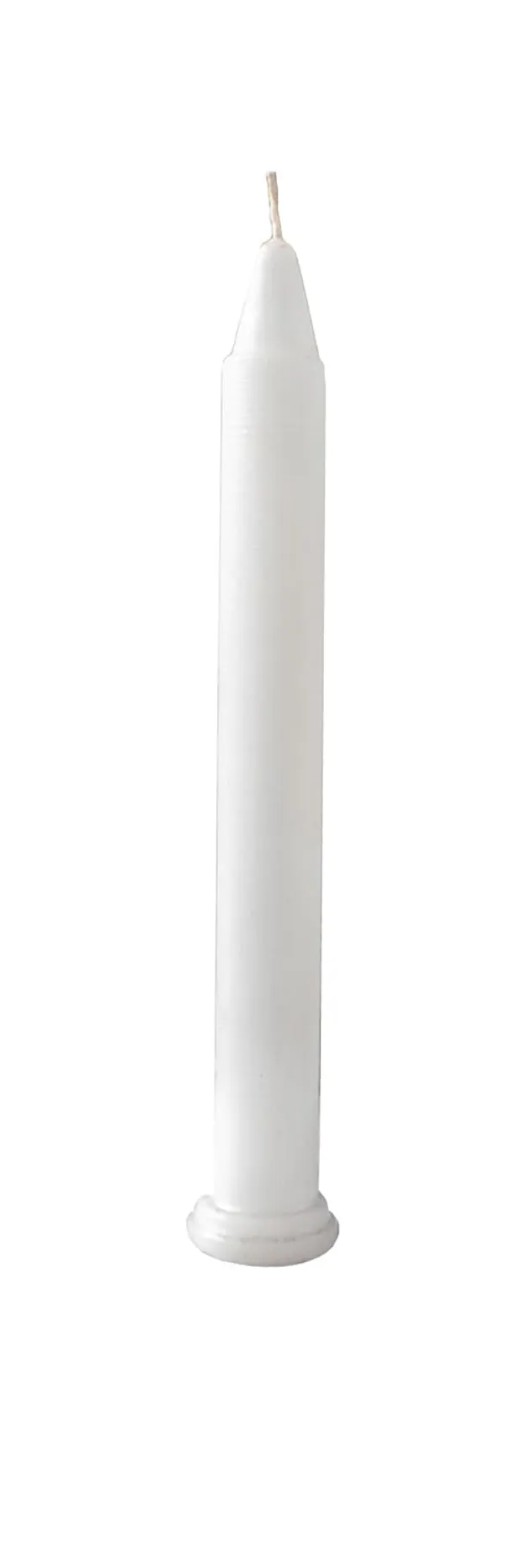 White_Unscented_Paraffin_Wax_Round_Candle_|_(20-22_Hr)