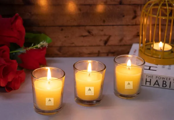 Pack_Of_3_Bergamot_Lime_Scented_Paraffin_Wax_Round_Candle_|_(12_Hr)