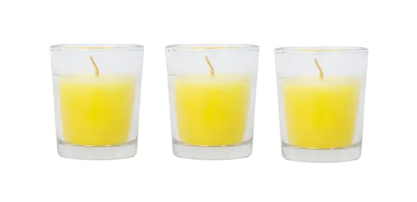 Pack_Of_3_Bergamot_Lime_Scented_Paraffin_Wax_Round_Candle_|_(12_Hr)