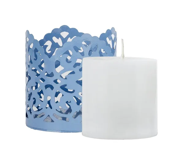 Blue_Metal_Premium_&_Elegant_Candle_Holder_With_Pillar_Candle