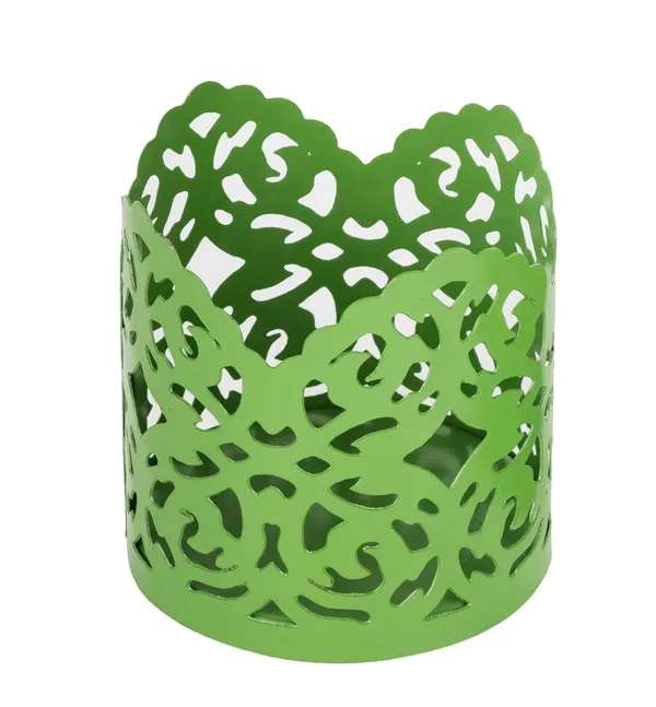 Green_Metal_Premium_&_Elegant_Candle_Holder_With_Pillar_Candle