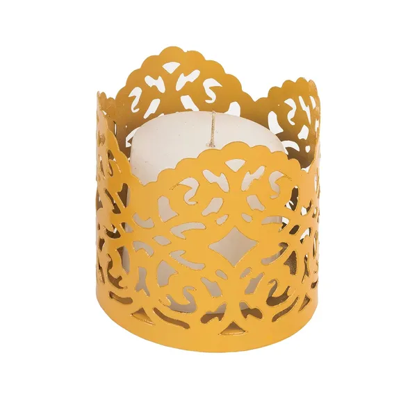 Orange_Metal_Premium_&_Elegant_Candle_Holder_With_Pillar_Candle