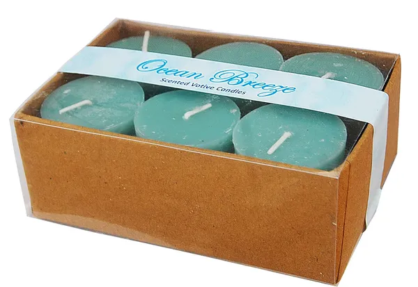 Pack_Of_6_Ocean_Breeze_Scented_Paraffin_Wax_Votive_Candle_|_(12_Hr)_(2_Inch)