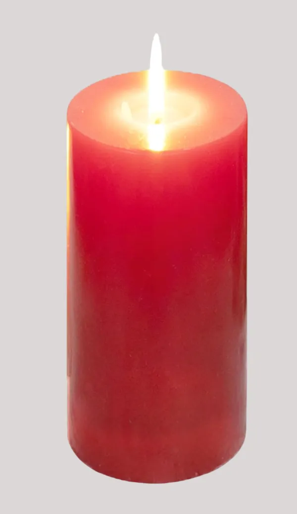 Red_Unscented_Paraffin_Wax_Round_Candle_|_(120_Hr)_(2.5x9_Inch)