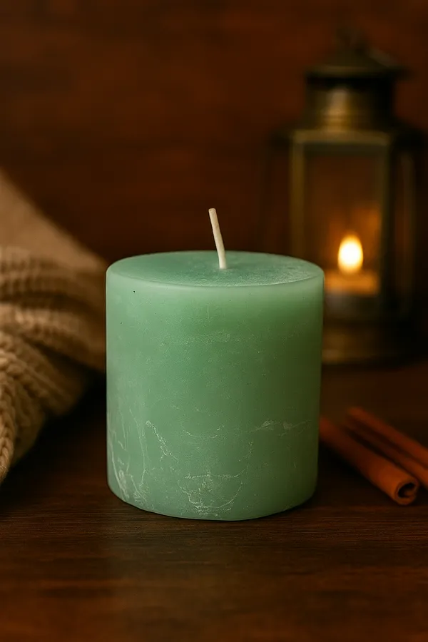 Sea_Green_Paraffin_Wax_Ocean_Breeze_Rustic_Pillar_Candle_|_(70-75_Hr)_(3x3_Inch)
