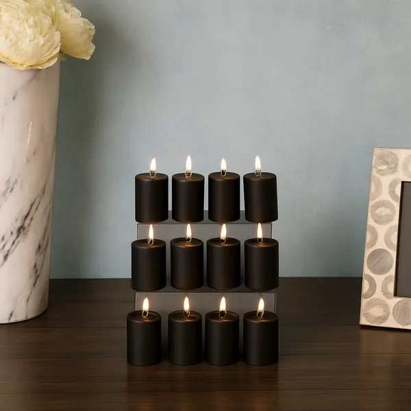Pack_Of_12_Black_Unscented_Paraffin_Wax_Cylindrical_Pillar_Candle