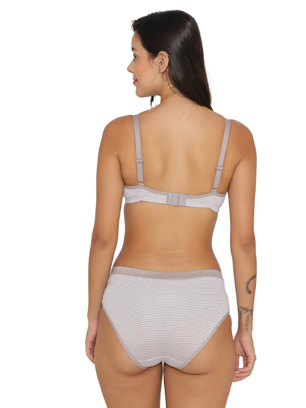 Silver_Lightly_Padded_Stiper_Bra_Set