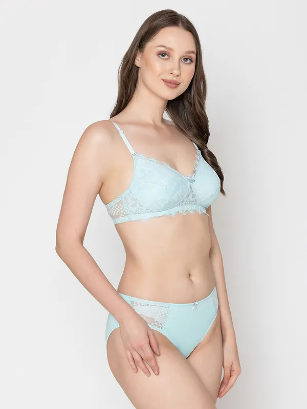 Turquoise_Lightly_Padded_Chantilly_Lace_Set