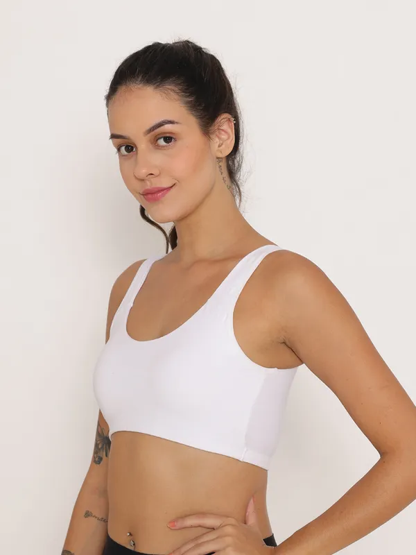 White_Non_Padded_Beginner_Broad_Straps
