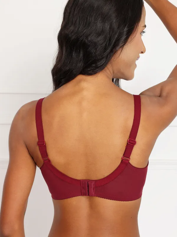 Maroon_Full_Support_Luxury_Lace_Minimizer_Non_Padded_Bra
