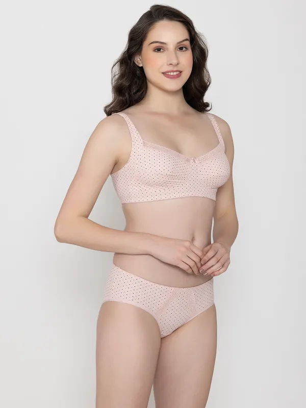 Blush_Dots_Non_Padded_Printed_Full_Support_Non_Padded_Bra_Set