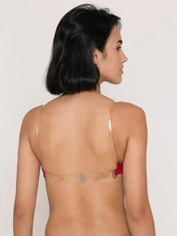 Maroon_Lightly_Padded_Backless_Bra