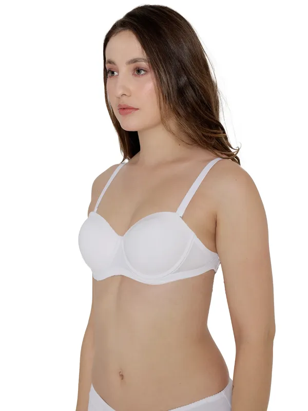 White_Lightly_Padded_Balconette_Backless_Bra