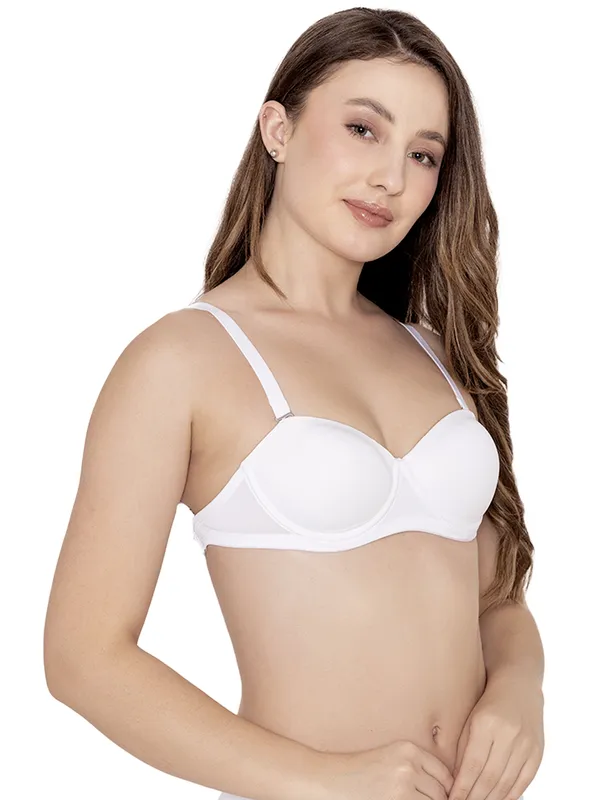 White_Lightly_Padded_Balconette_Backless_Bra