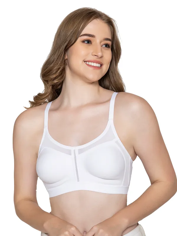 White_Spacer_Cap_Full_Support_Minimizer_Non_Padded_Bra