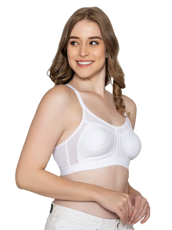 White_Spacer_Cap_Full_Support_Minimizer_Non_Padded_Bra