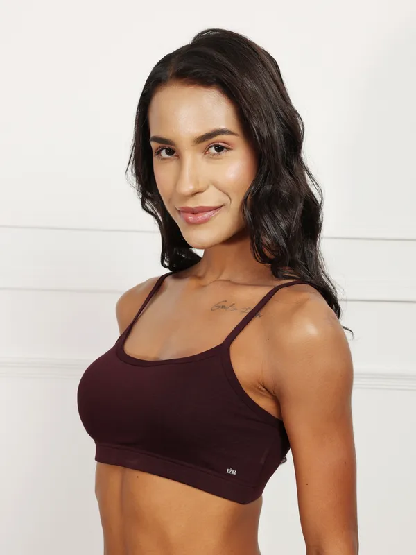 Plum_Non_Padded_Beginner_Spaghetti_Bra