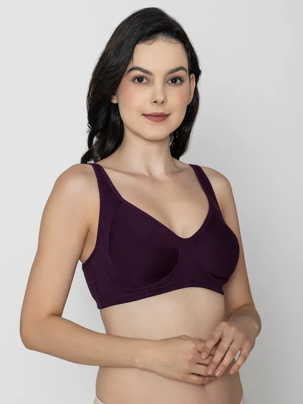 Wine_Non_Padded_Casusal_Contour_Non_Padded_Bra