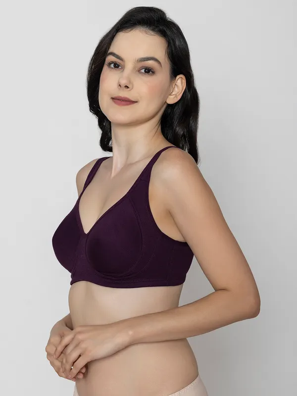 Wine_Non_Padded_Casusal_Contour_Non_Padded_Bra