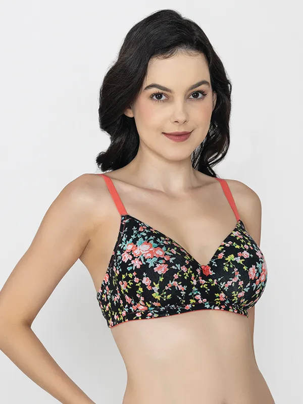 Multi_Floral_Lightly_Padded_Cotton_Print_Bra