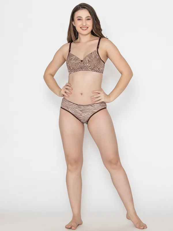 Brown_Tiger_Lightly_Padded_Everyday_Printed_Bra_Set