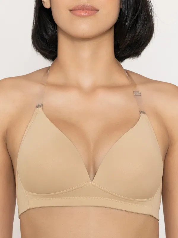Nude_Lightly_Padded_Plunge_Neckline