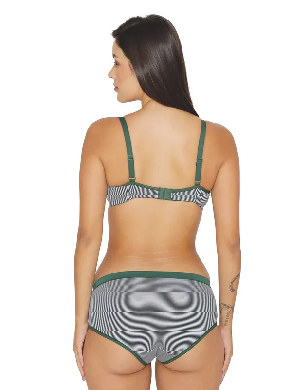 Olive_Lightly_Padded_Stiper_Bra_Set