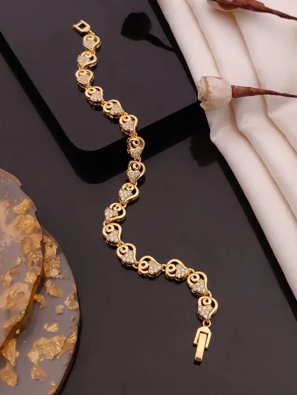 Gold_Elegant_Rose_Gold_Plated_Daily_Wear_AD_Bracelet_For_women