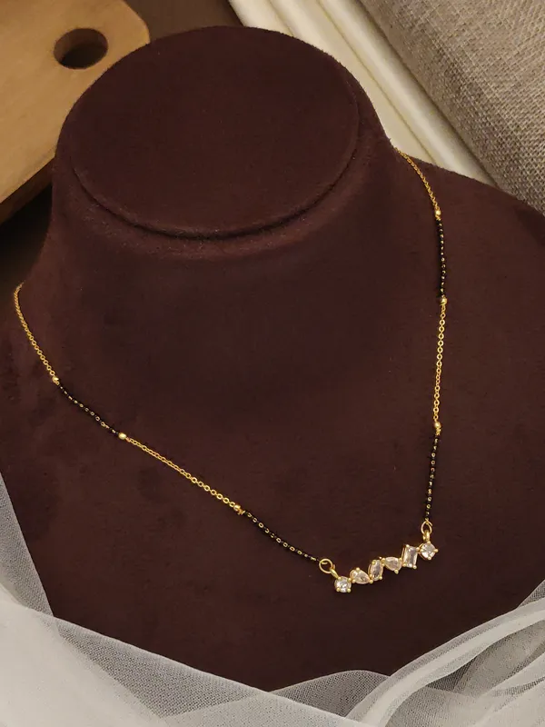 Aadhya_Designer_Rose_Gold_Plate_With_white_stone_Mangalsutra_For_women