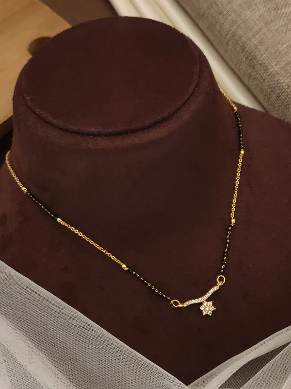 Alia_Designer_Rose_Gold_Plated_Star_Diamond_Stone_Mangalsutra_For_women