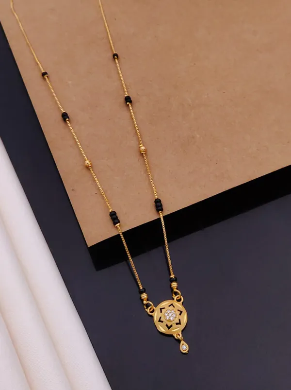 Anita_Micro_Gold_Plated_Short_Mangalsutra_Dokiya_For_women