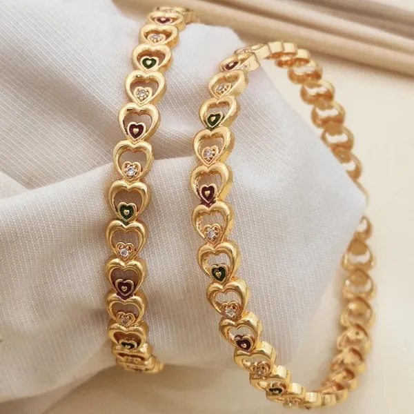 Gold_Versatile_High_Gold-Plated_Diamond-Studded_Bangles_For_women