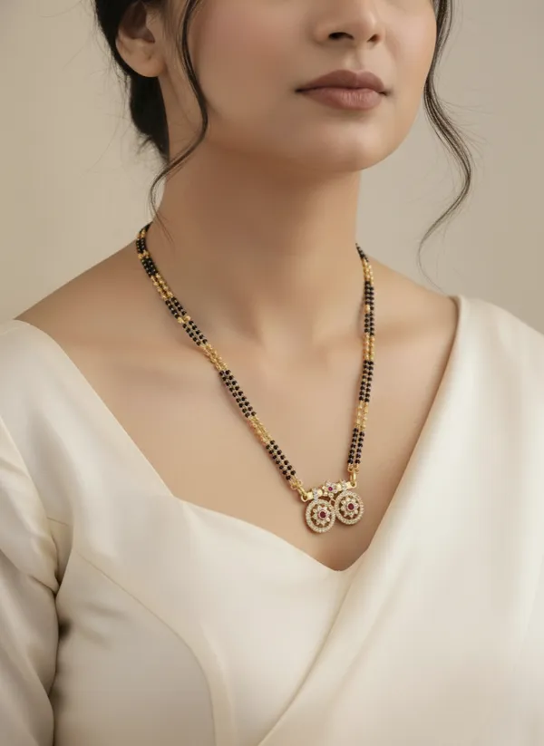 Gold_Plated_30"_long_Diamond_Pendant_Mangalsutra_for_women