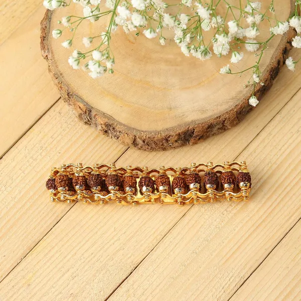 Gold_Plated_Modern_Rudraksha_Bracelet_For_women