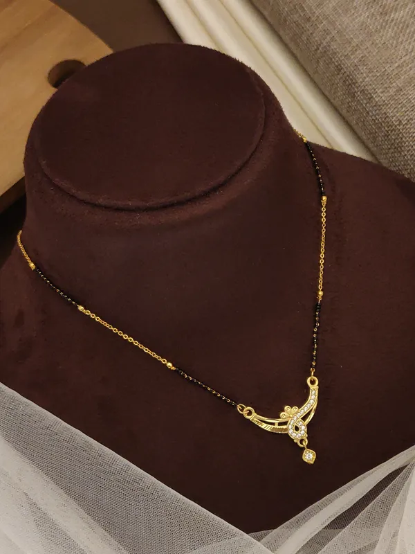 Kiara_Designer_Rose_Gold_Plate_With_white_stone_Mangalsutra_For_women