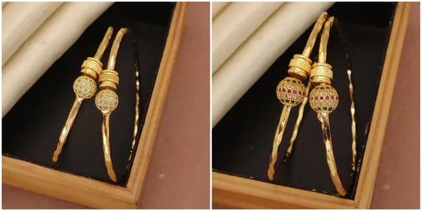 Pack_of_2_Gold_Elegant_Diamond-Studded_Micro_Gold-Plated_Free_size_Bangles_Ideal_for_Daily,_Office,_and_Occasional_Wear_For_women