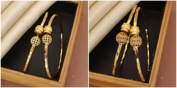 Pack_of_2_Gold_Elegant_Diamond-Studded_Micro_Gold-Plated_Free_size_Bangles_Ideal_for_Daily,_Office,_and_Occasional_Wear_For_women