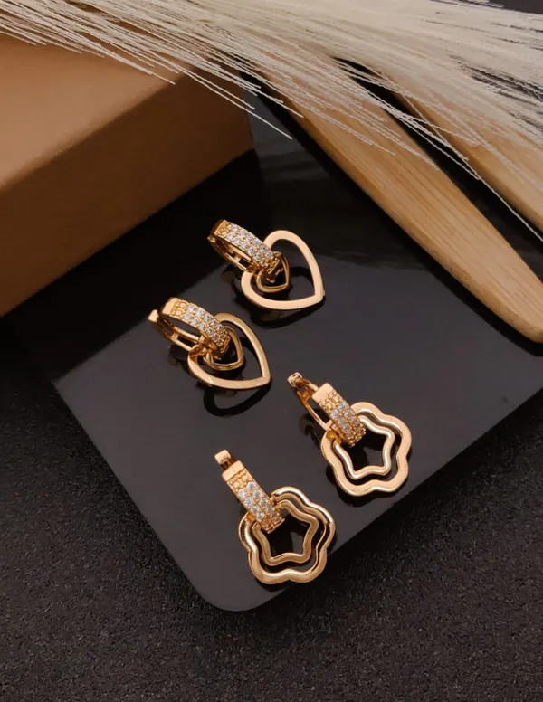 Rose_Gold_Plated_Earring_combo_of_2_pair_(Heart_and_Flower_Shaped)
