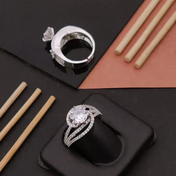 Silver_Dazzling_Adjustable_Diamond_Ring_Anti-Tarnish_&_Perfect_for_Gifting_For_women