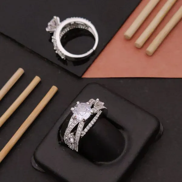 Silver_Dazzling_Adjustable_Diamond_Ring_Anti-Tarnish_&_Perfect_for_Gifting_For_women